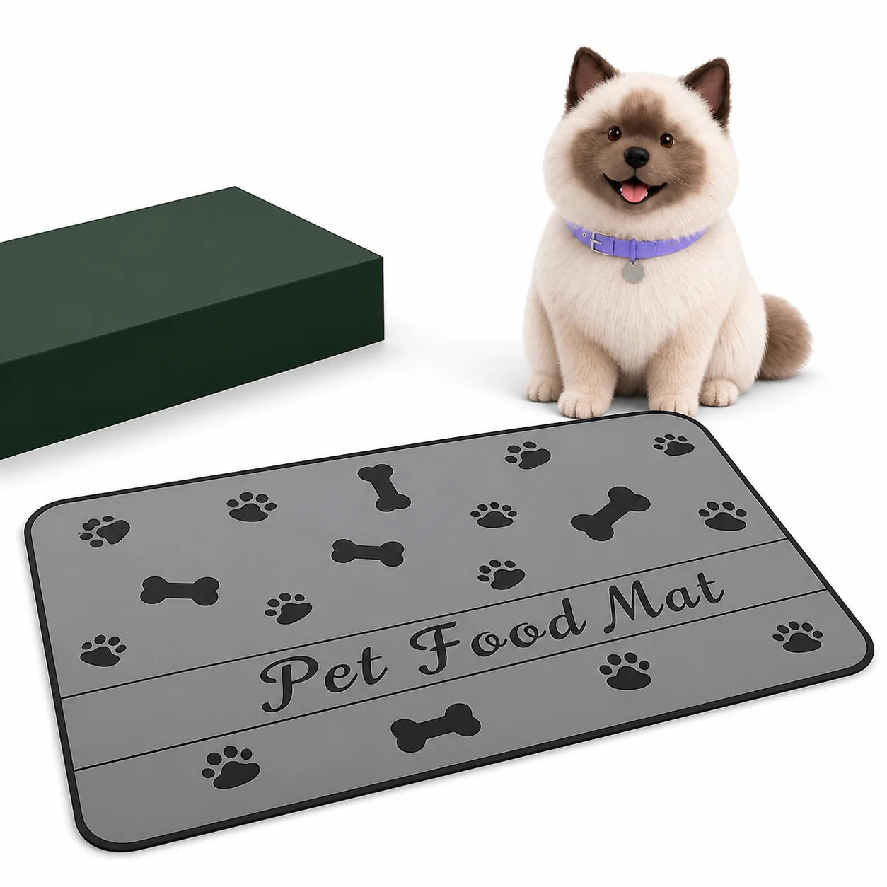 Grey Doorstep Dry Mat displayed beside Umi on a white Avorily studio set